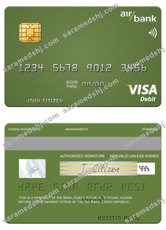 Czech Air Bank visa debit card